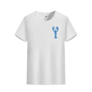 3093AC maglia uomo KAOS blue cotton silk t-shirt man