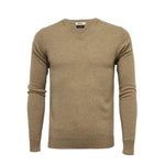 Men´s Cashmere V Neck Sweater - Hommard Camel